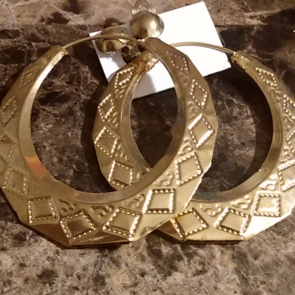 Bangle hoop earrings